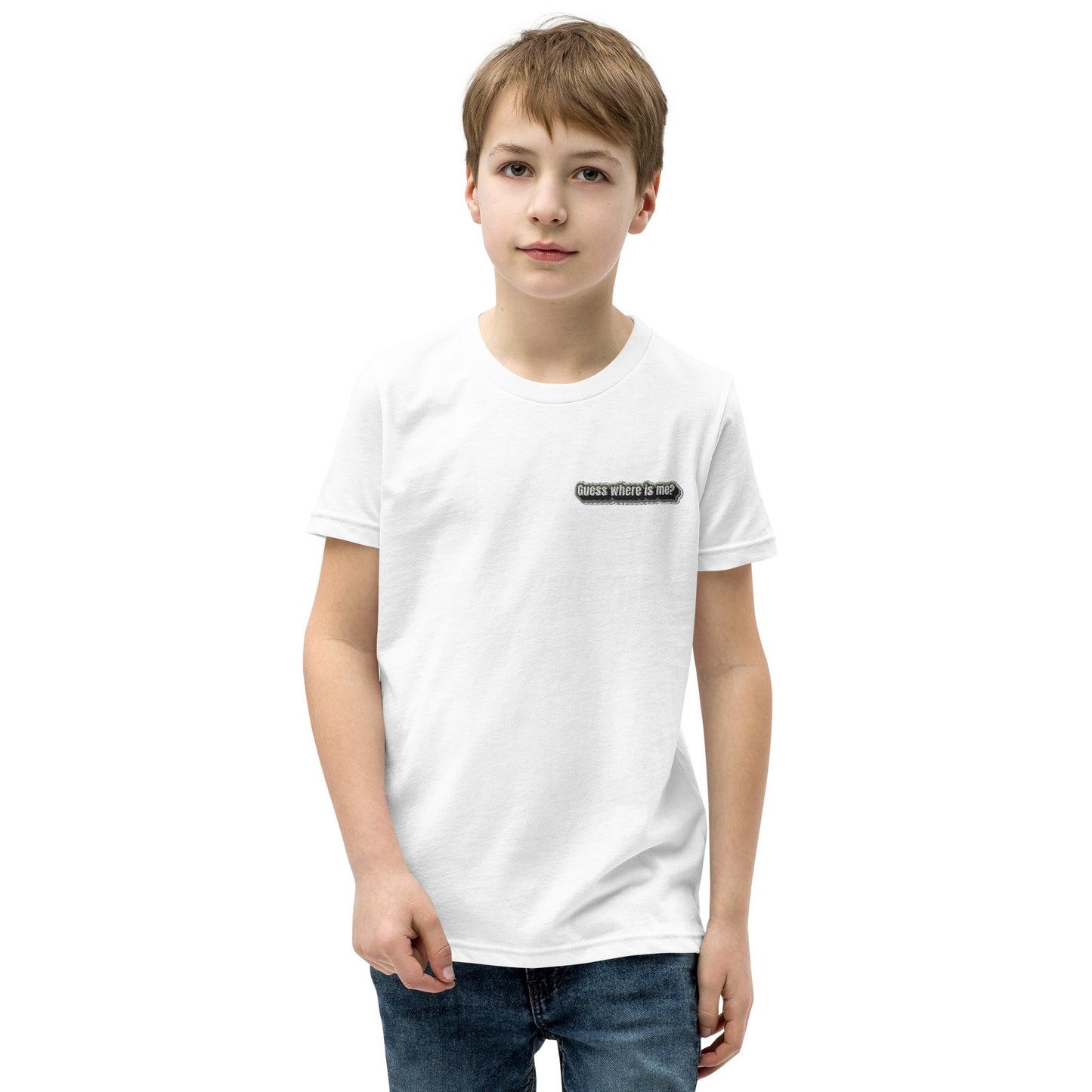 Guess where is me? - Youth Short Sleeve T-Shirt