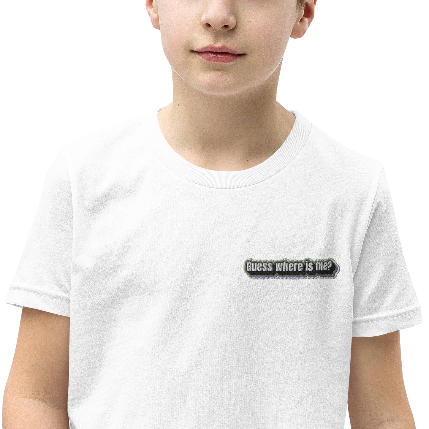 Guess where is me? - Youth Short Sleeve T-Shirt