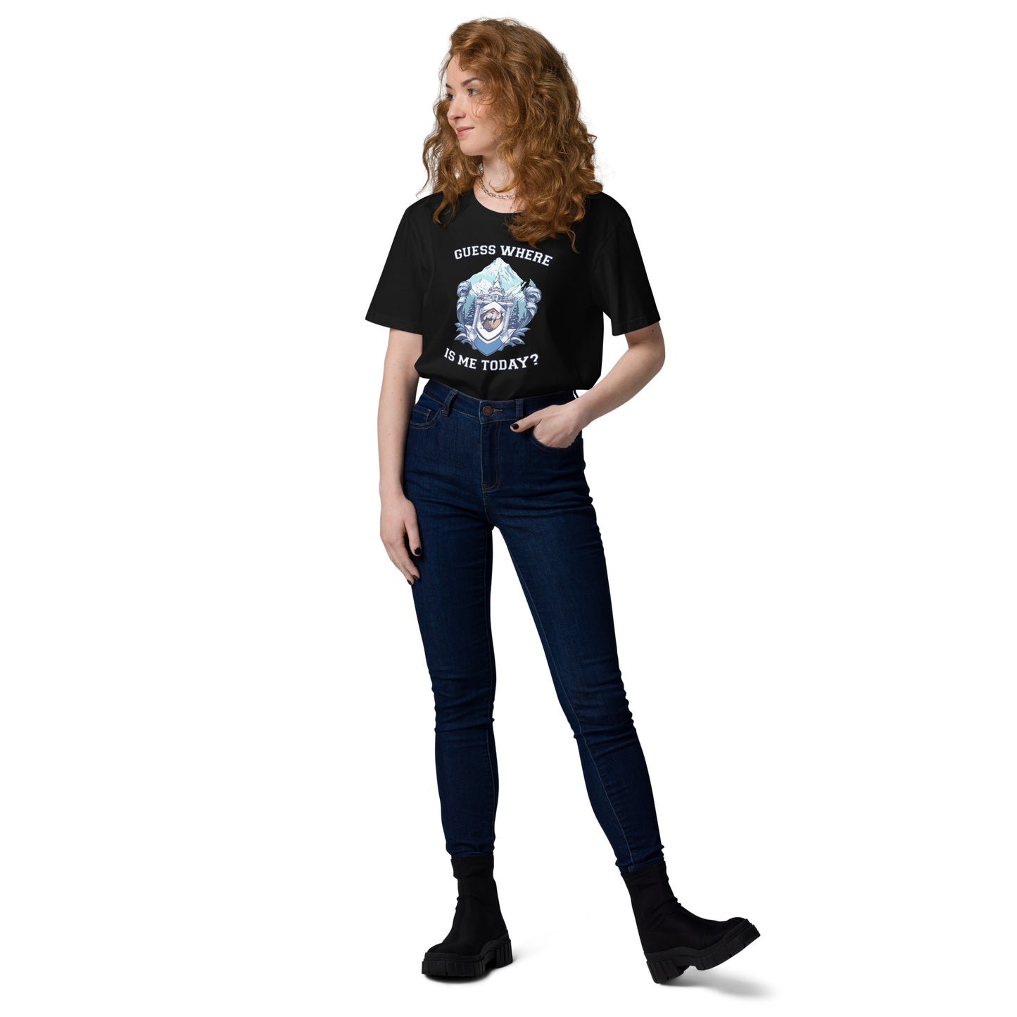 Guess where is me today? - Unisex organic cotton t-shirt