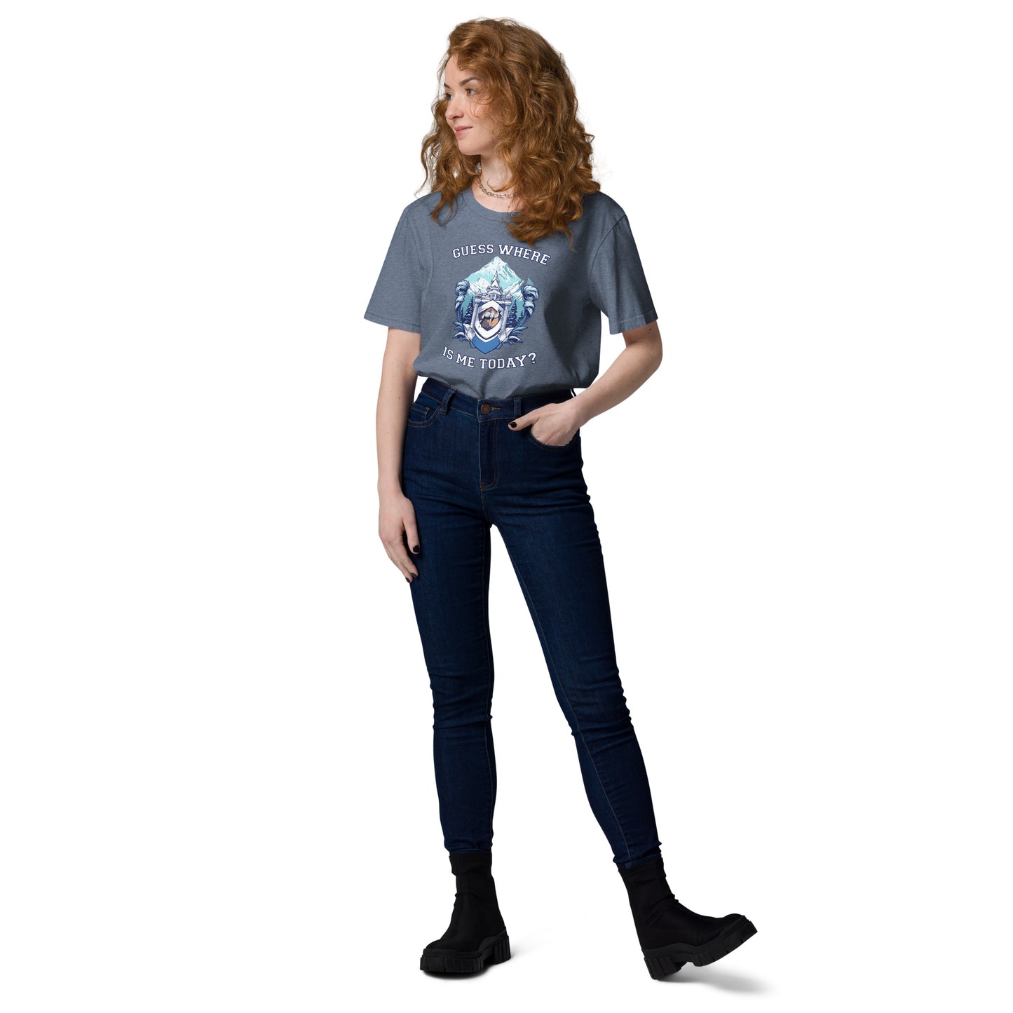 Guess where is me today? - Unisex organic cotton t-shirt