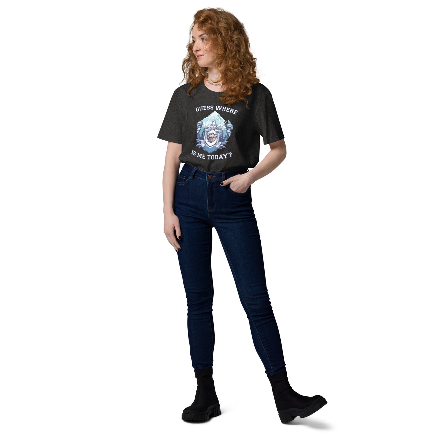 Guess where is me today? - Unisex organic cotton t-shirt