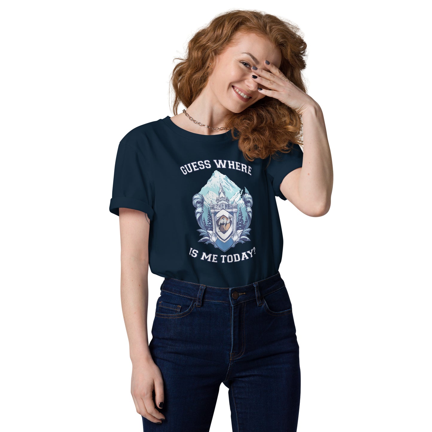Guess where is me today? - Unisex organic cotton t-shirt