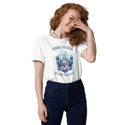 Guess where is me today? - Unisex organic cotton t-shirt
